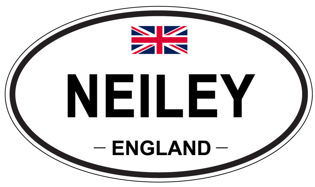 NEILEY, ENGLAND - Oval Sticker