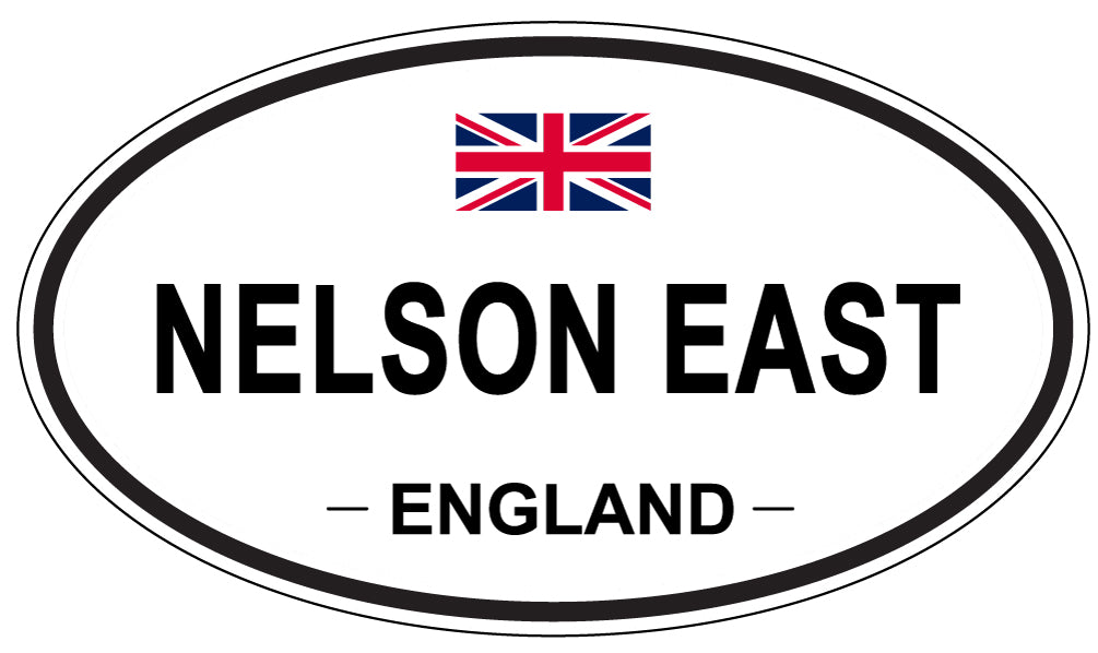 NELSON EAST, England - Oval Magnet