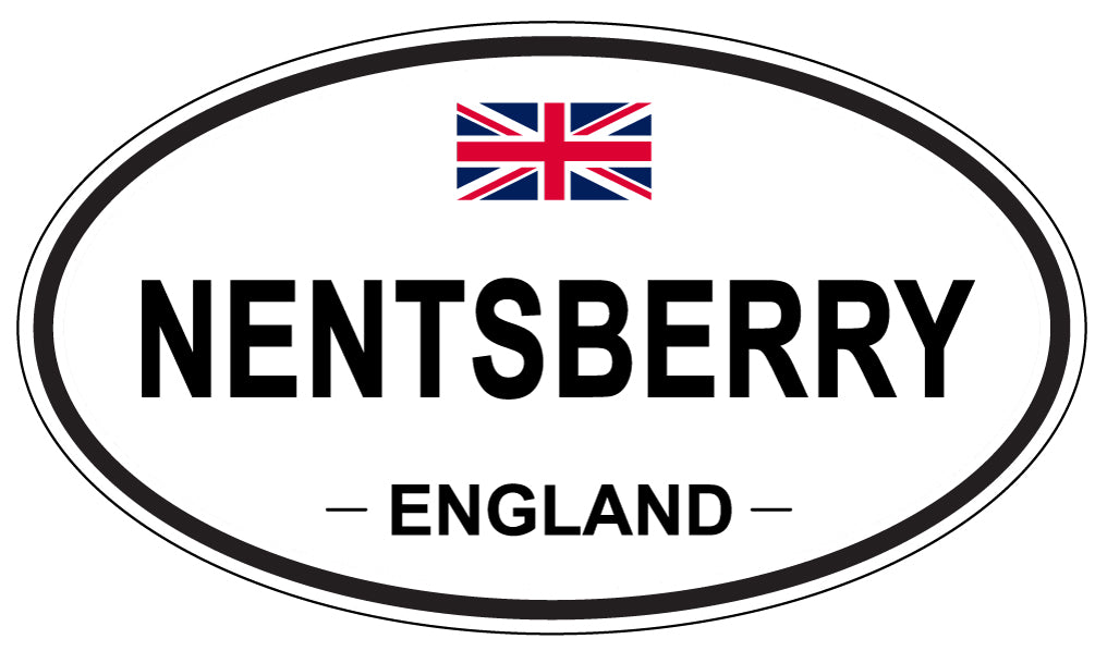 NENTSBERRY, ENGLAND - Oval Sticker