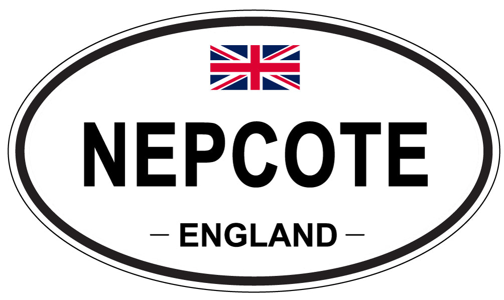 NEPCOTE, ENGLAND - Oval Sticker