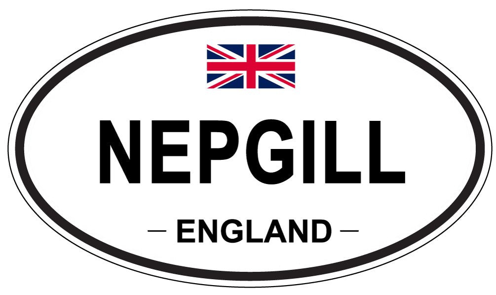 NEPGILL, ENGLAND - Oval Sticker