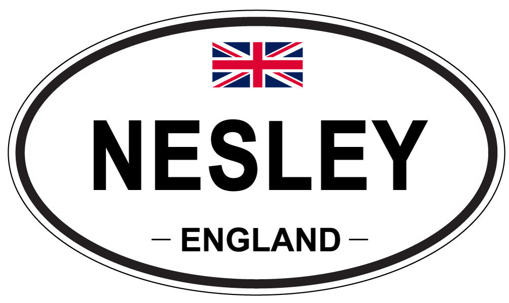 NESLEY, ENGLAND - Oval Sticker