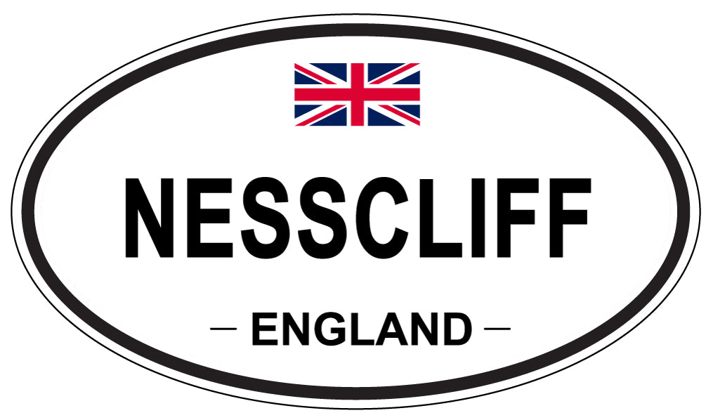 NESSCLIFF, England - Oval Magnet