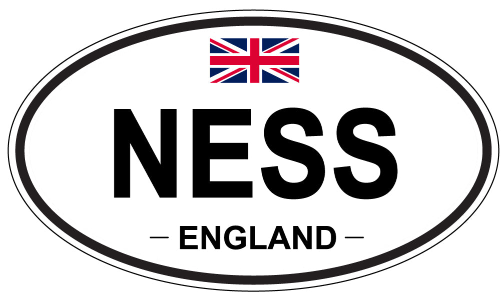 NESS, England - Oval Magnet