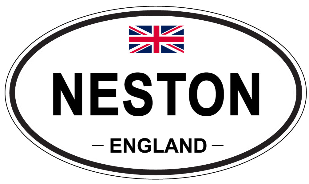 NESTON, ENGLAND - Oval Sticker