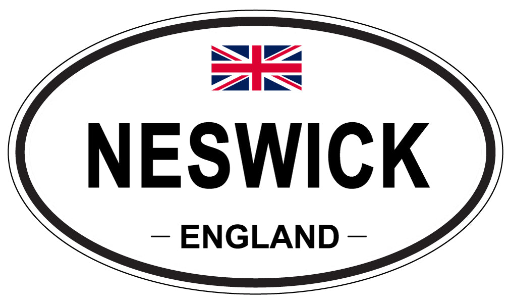 NESWICK, England - Oval Magnet