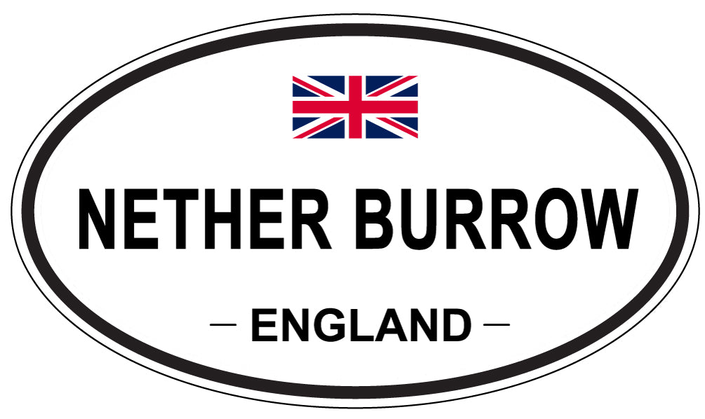 NETHER BURROW, ENGLAND - Oval Sticker