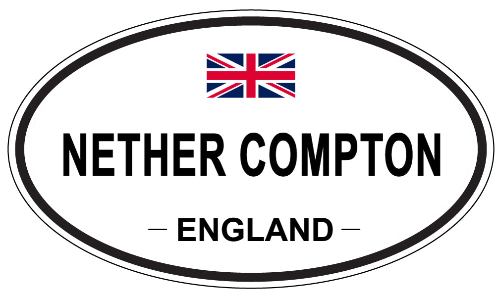 NETHER COMPTON, ENGLAND - Oval Sticker