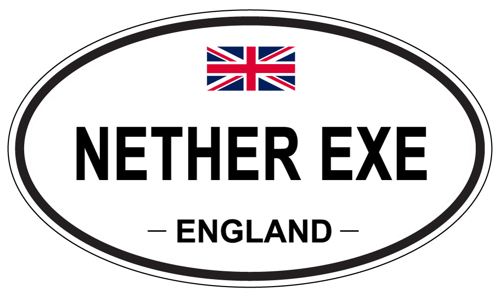 NETHER EXE, ENGLAND - Oval Sticker
