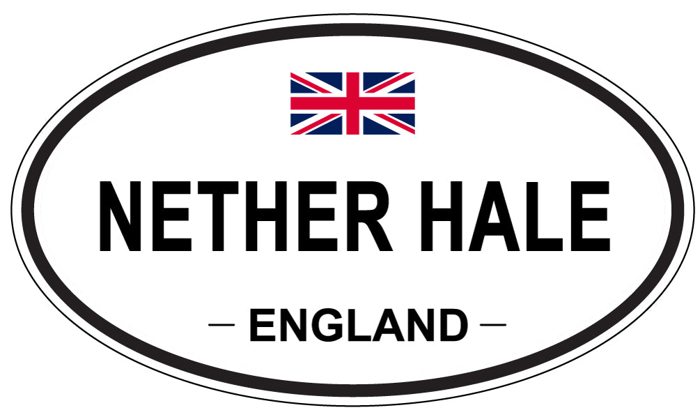 NETHER HALE, ENGLAND - Oval Sticker