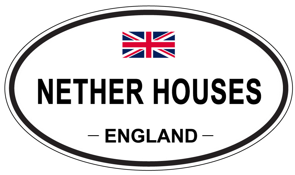 NETHER HOUSES, England - Oval Magnet