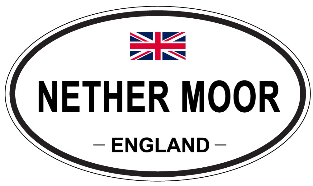 NETHER MOOR, ENGLAND - Oval Sticker