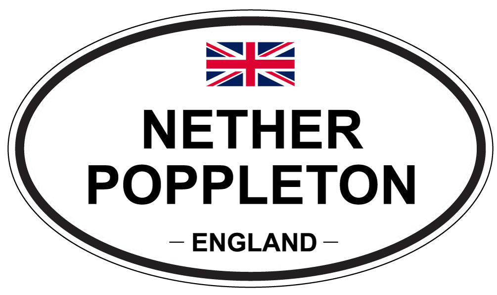 NETHER POPPLETON, England - Oval Magnet