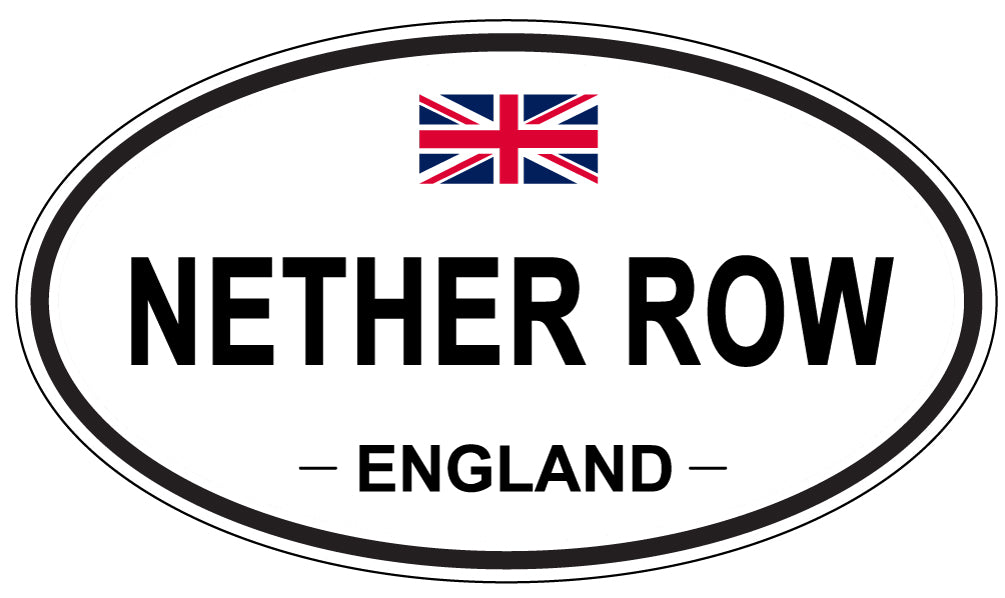 NETHER ROW, England - Oval Magnet