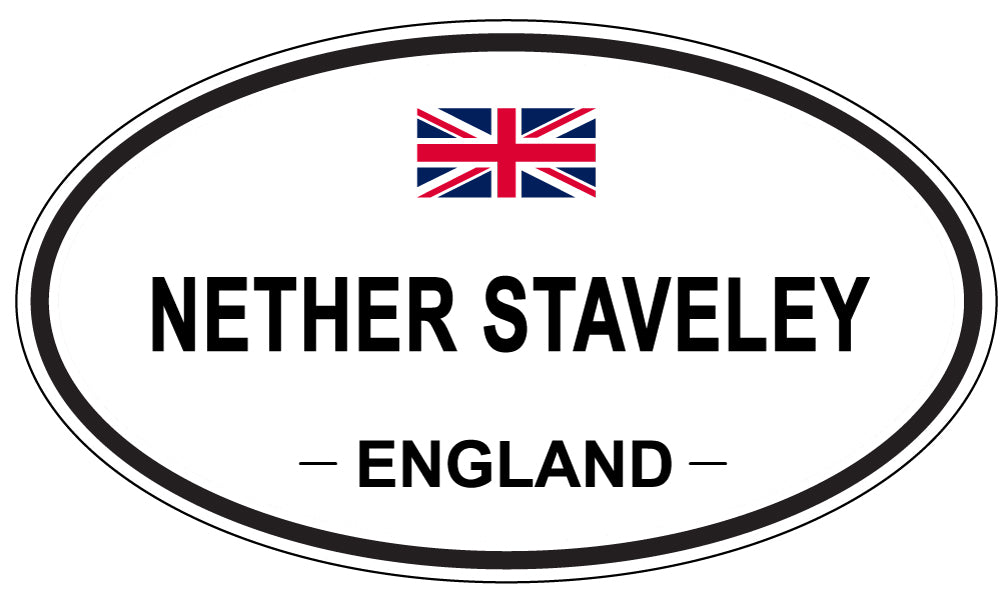 NETHER STAVELEY, ENGLAND - Oval Sticker