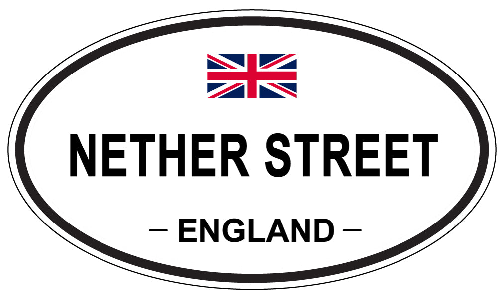 NETHER STREET, England - Oval Magnet