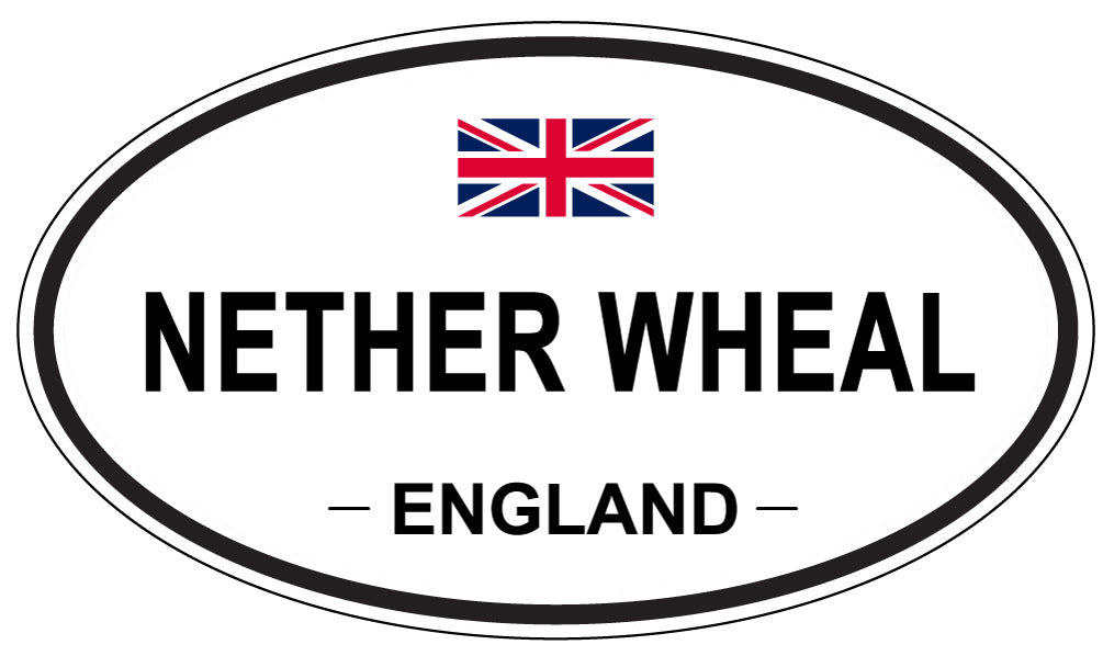 NETHER WHEAL, ENGLAND - Oval Sticker