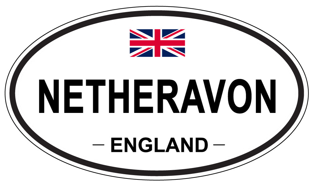 NETHERAVON, ENGLAND - Oval Sticker