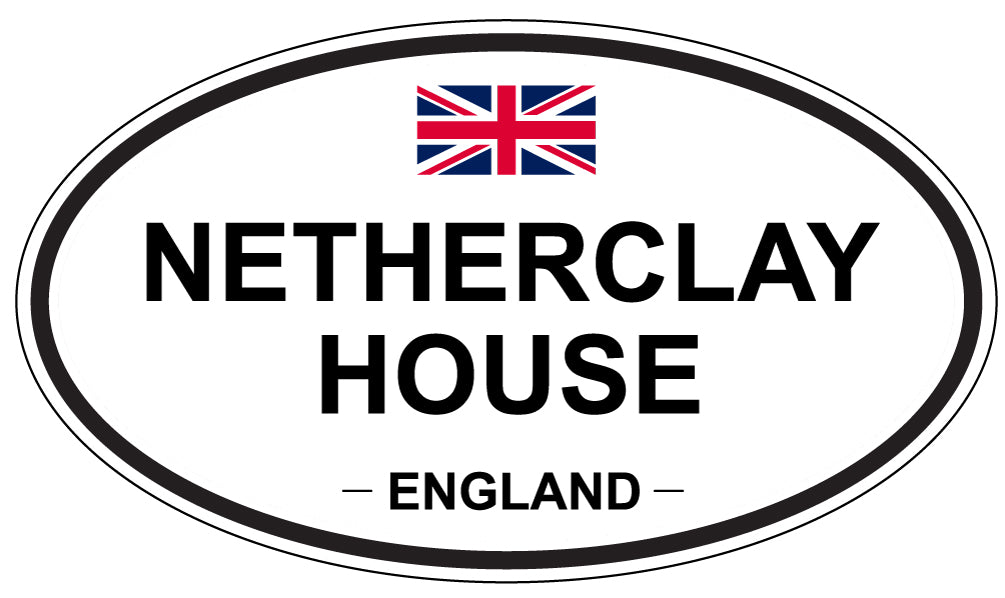 NETHERCLAY HOUSE, ENGLAND - Oval Sticker