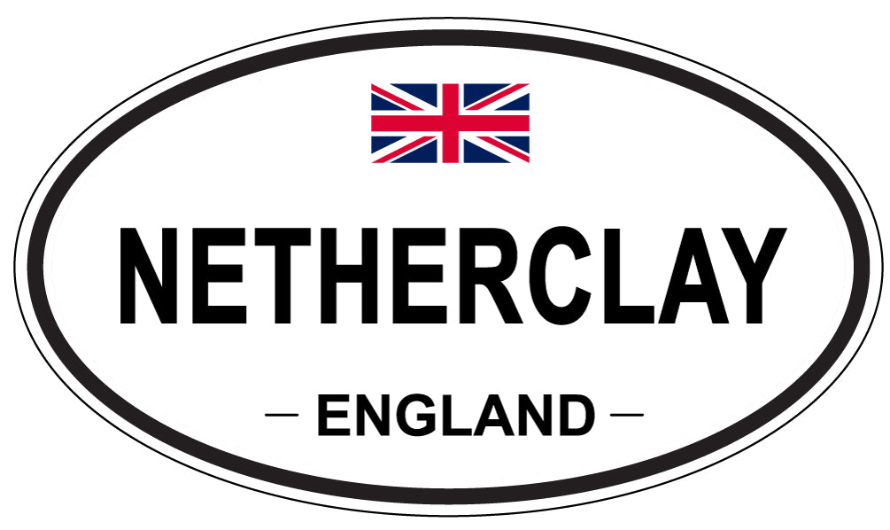 NETHERCLAY, ENGLAND - Oval Sticker