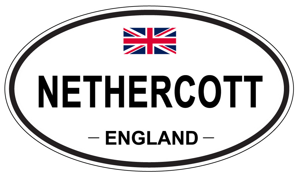 NETHERCOTT, ENGLAND - Oval Sticker