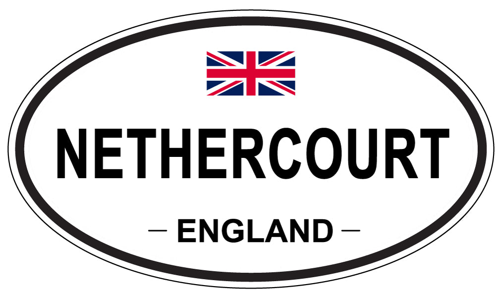 NETHERCOURT, ENGLAND - Oval Sticker