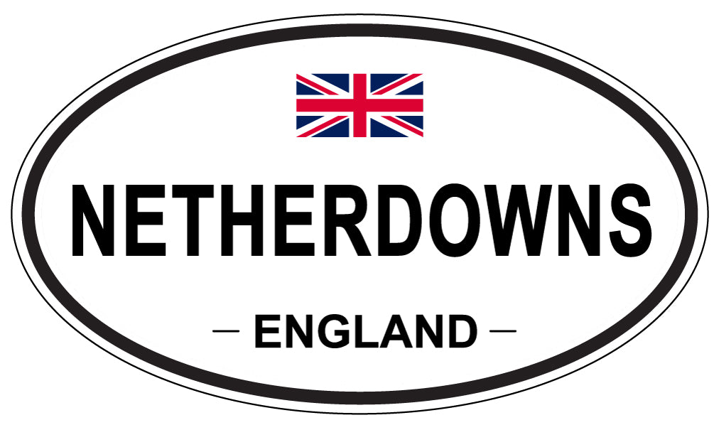 NETHERDOWNS, ENGLAND - Oval Sticker