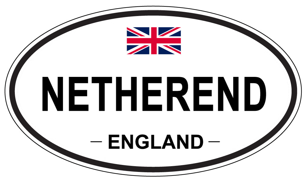 NETHEREND, ENGLAND - Oval Sticker