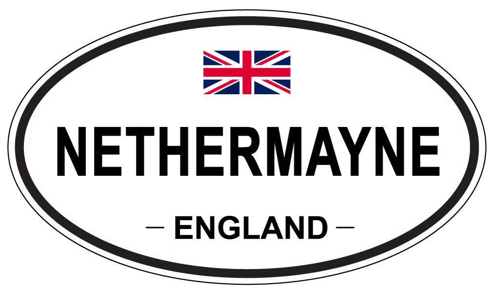 NETHERMAYNE, ENGLAND - Oval Sticker