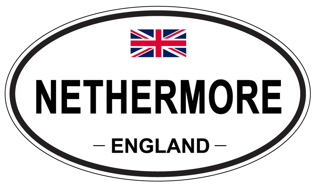 NETHERMORE, ENGLAND - Oval Sticker
