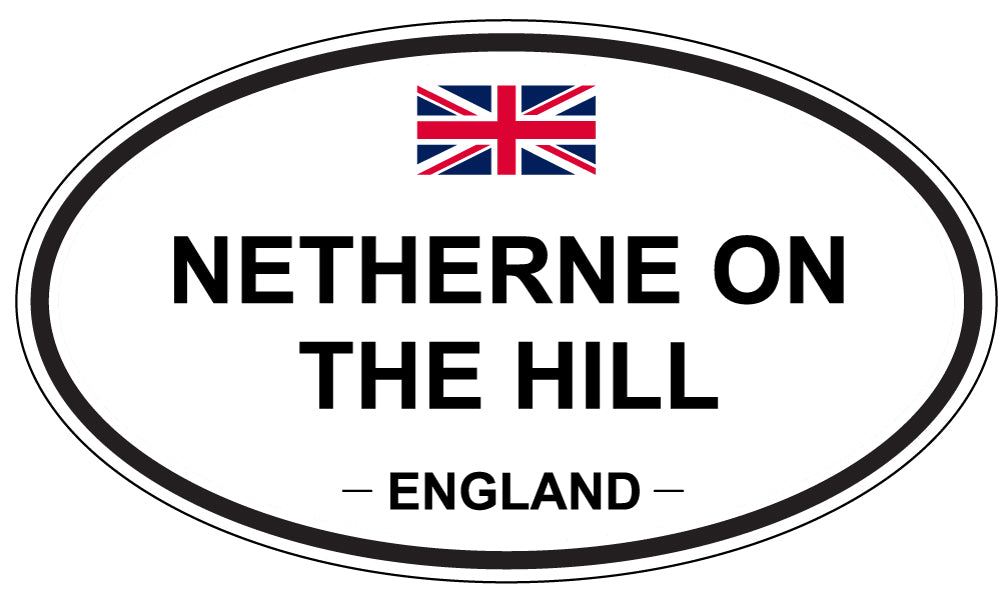 NETHERNE ON THE HILL, England - Oval Magnet