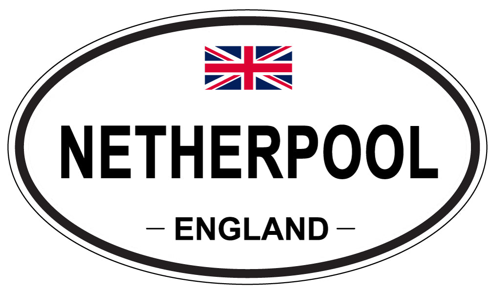 NETHERPOOL, ENGLAND - Oval Sticker