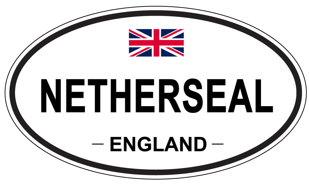 NETHERSEAL, ENGLAND - Oval Sticker