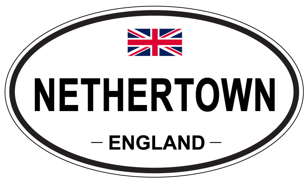NETHERTOWN, ENGLAND - Oval Sticker