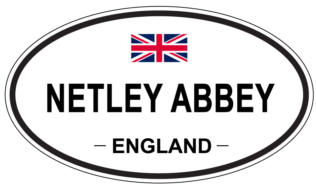 NETLEY ABBEY, England - Oval Magnet