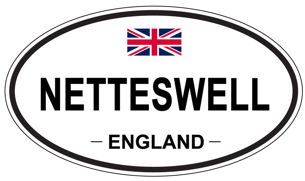NETTESWELL, ENGLAND - Oval Sticker
