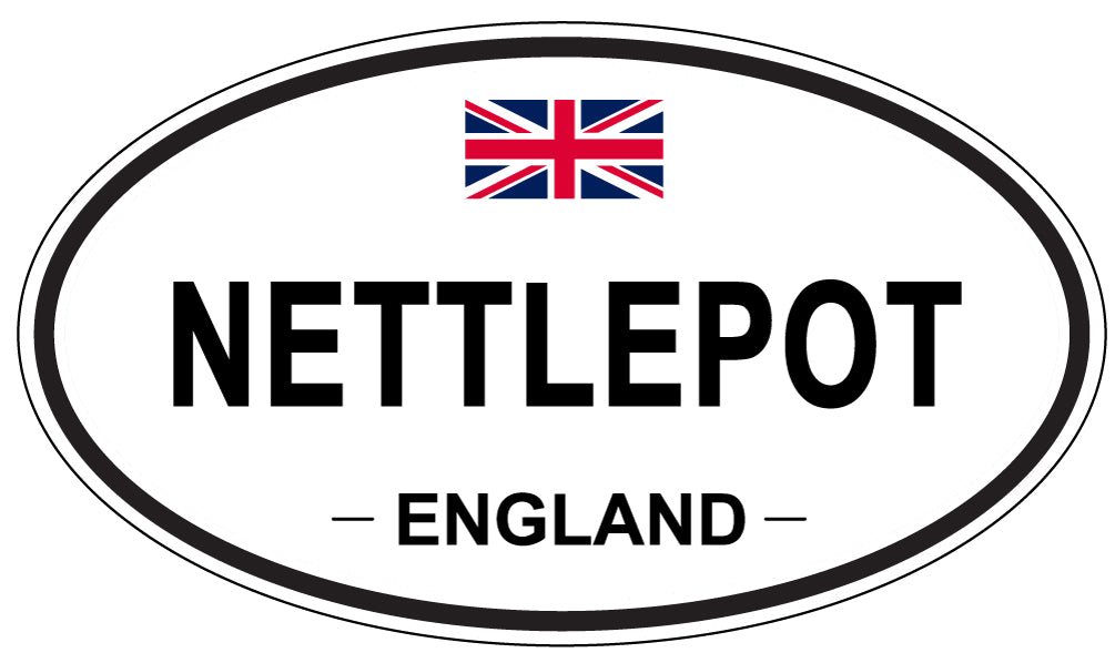 NETTLEPOT, ENGLAND - Oval Sticker