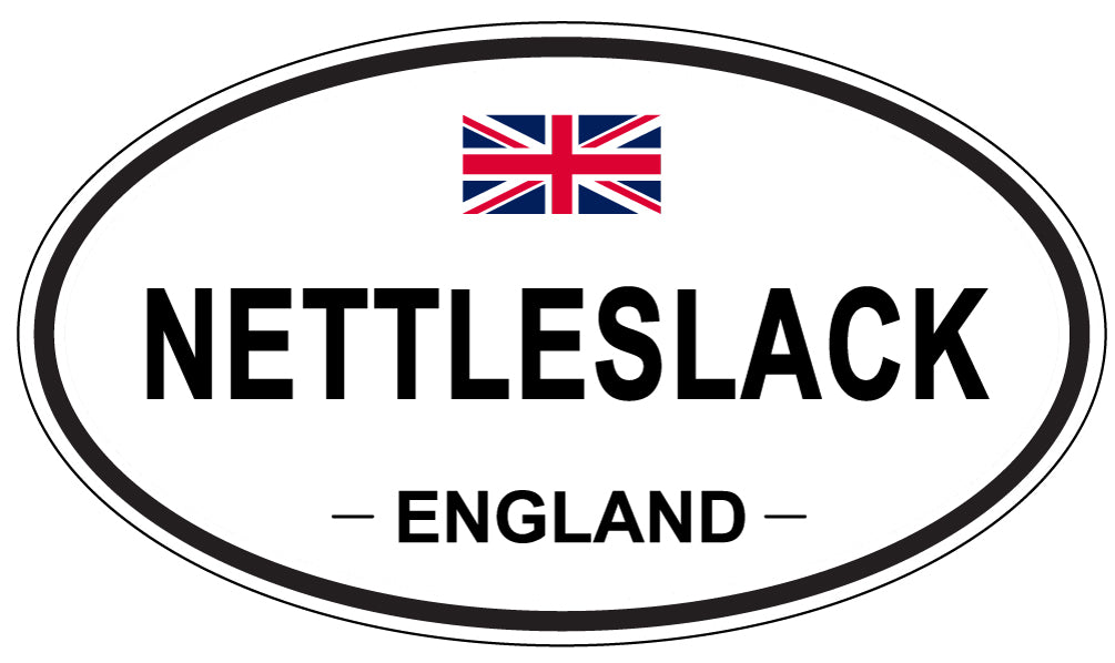 NETTLESLACK, ENGLAND - Oval Sticker