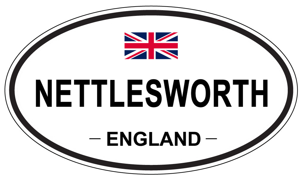 NETTLESWORTH, ENGLAND - Oval Sticker