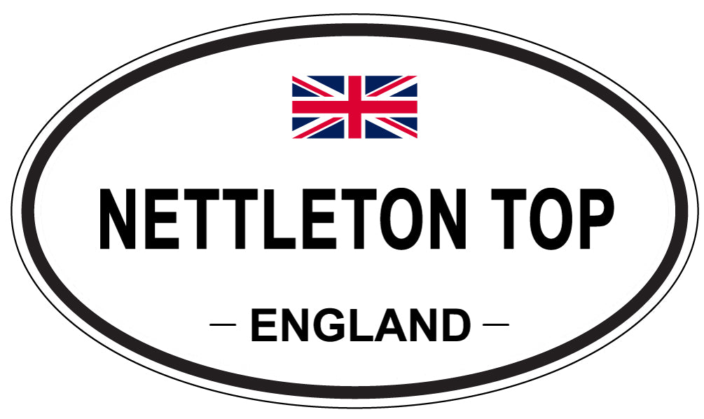 NETTLETON TOP, ENGLAND - Oval Sticker