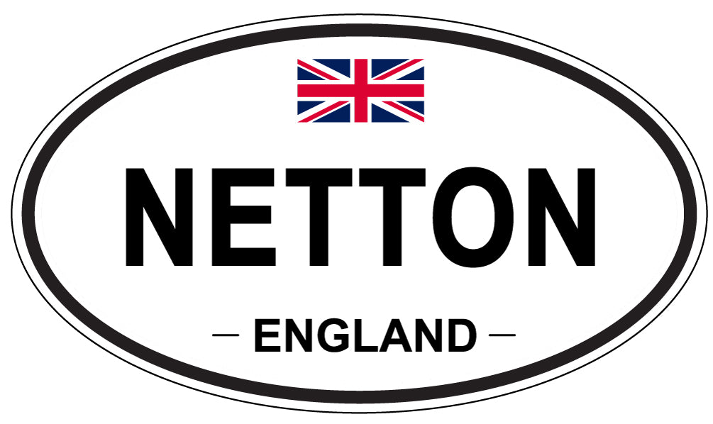 NETTON, ENGLAND - Oval Sticker