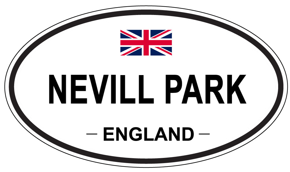 NEVILL PARK, ENGLAND - Oval Sticker