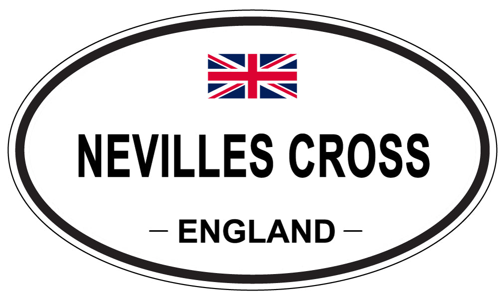 NEVILLES CROSS, England - Oval Magnet