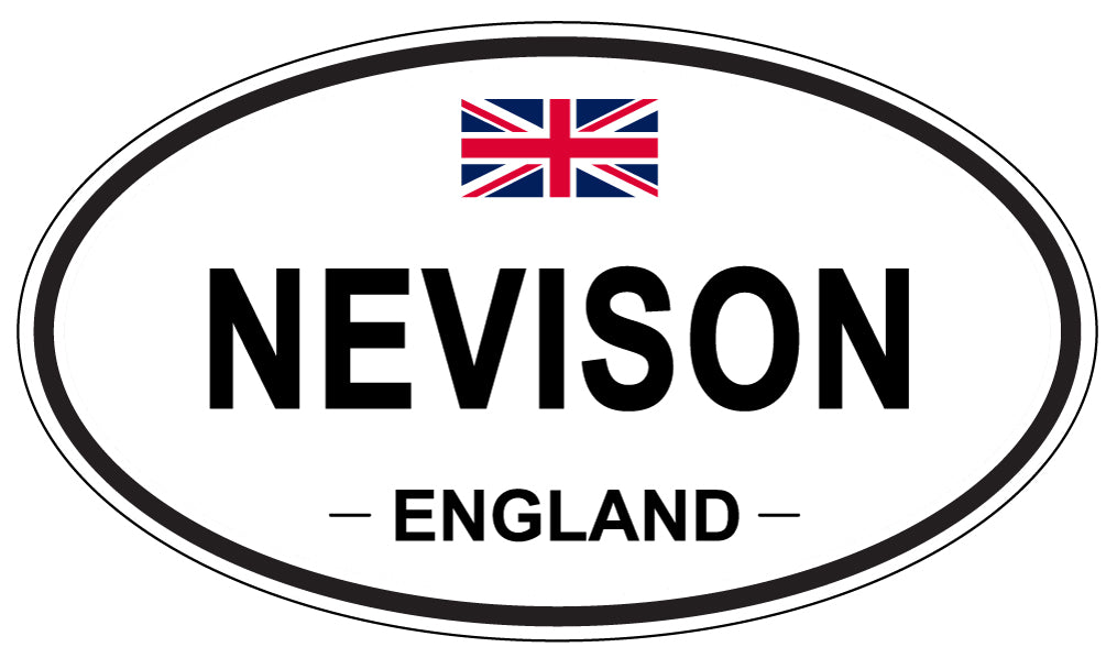 NEVISON, England - Oval Magnet