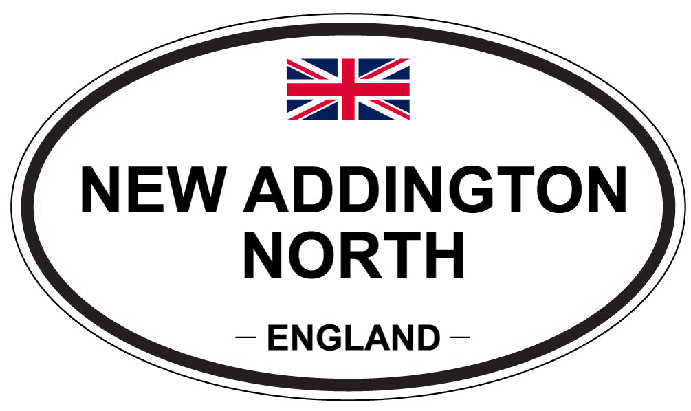 NEW ADDINGTON NORTH, England - Oval Magnet