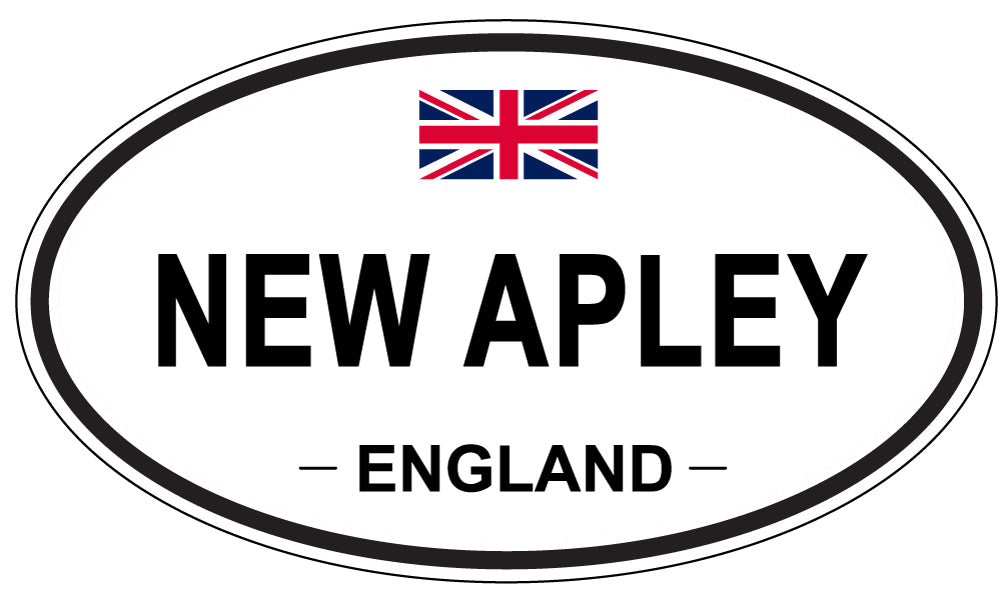 NEW APLEY, ENGLAND - Oval Sticker