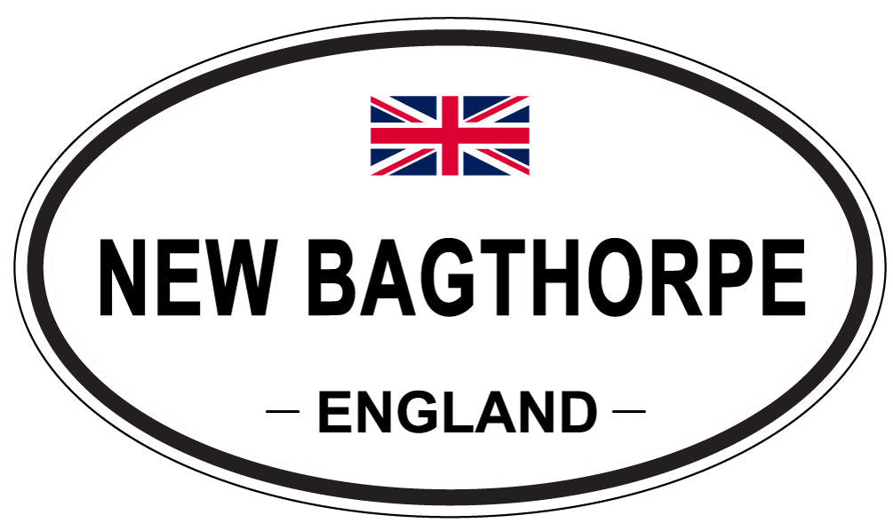 NEW BAGTHORPE, ENGLAND - Oval Sticker
