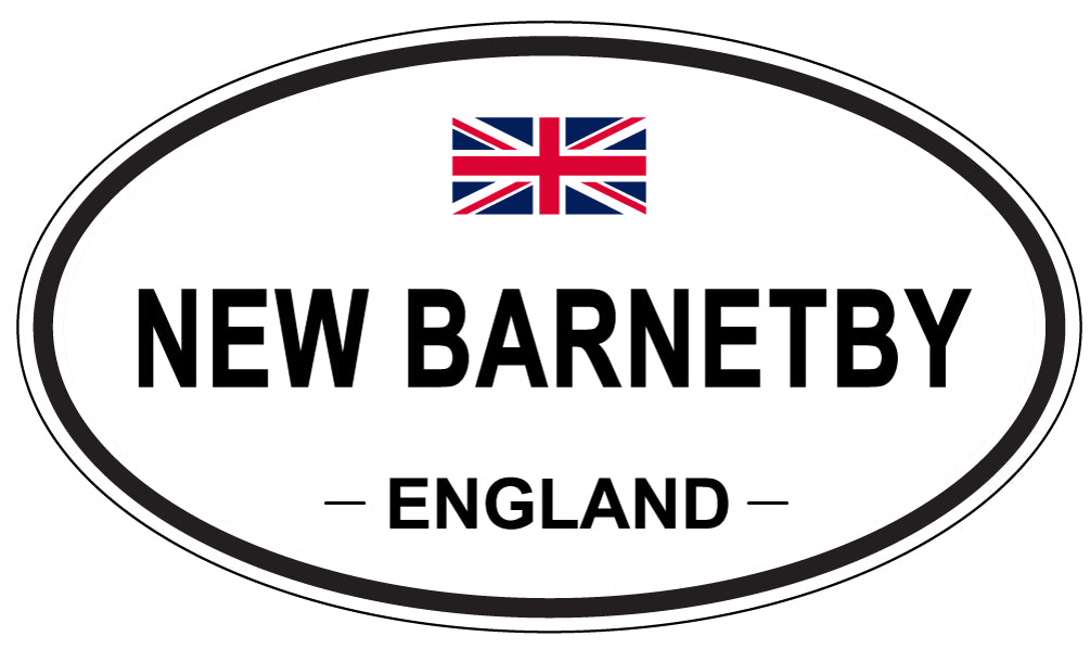 NEW BARNETBY, ENGLAND - Oval Sticker