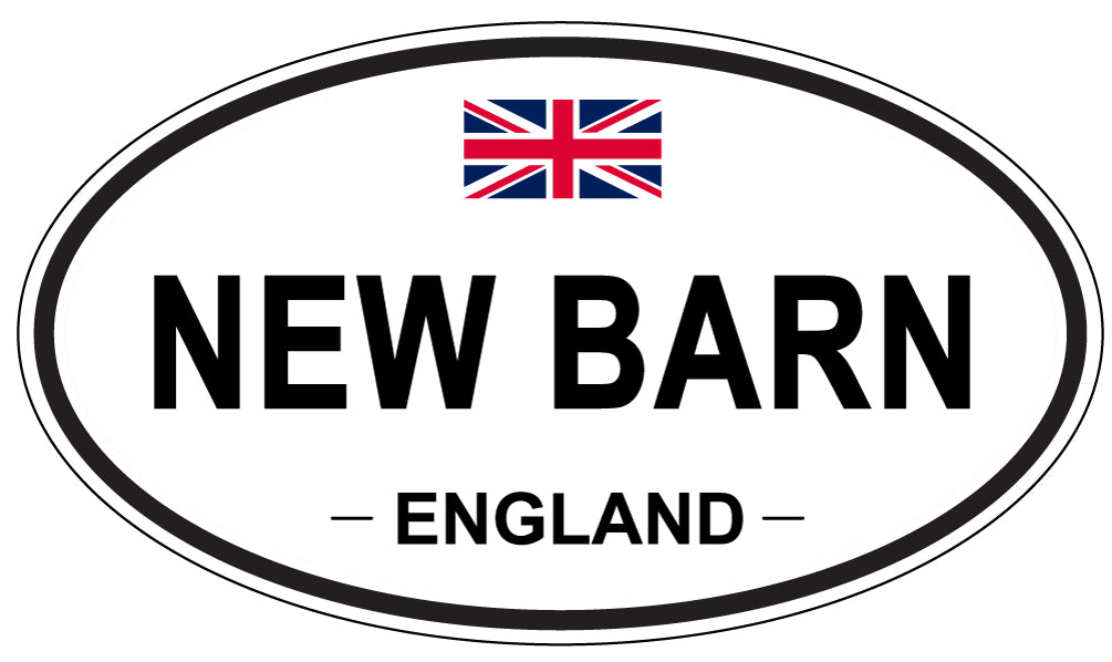 NEW BARN, England - Oval Magnet