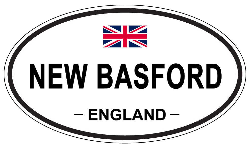 NEW BASFORD, ENGLAND - Oval Sticker